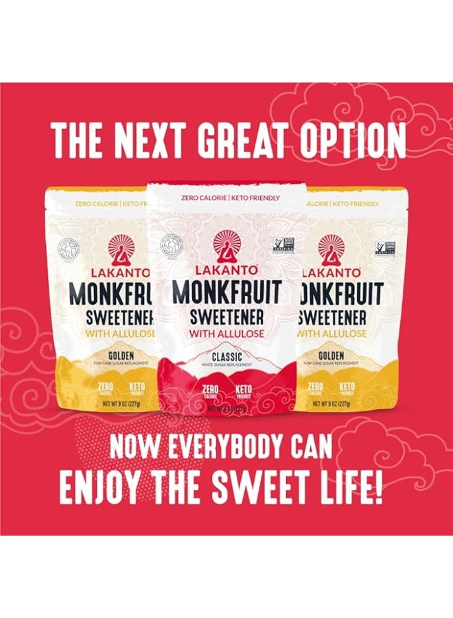 LAKANTO Lacanto, Monk Fruit Sweetener with Allulose, Classic, 8 oz (227 g) - Image 1